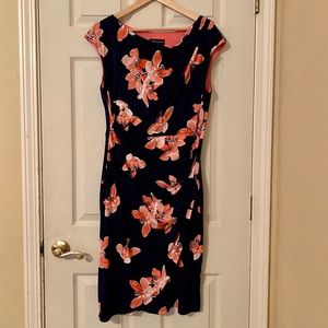 🌸 Connected Apparel Floral Print Sheath Dress Size 12